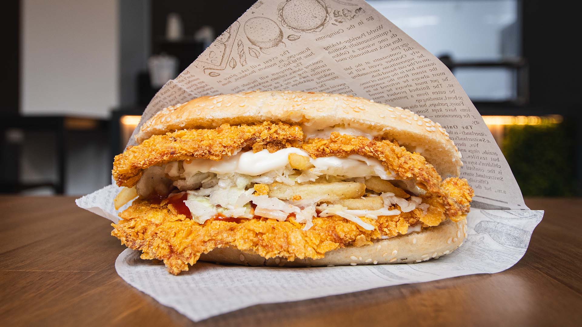 Sandwich cu Șnițel de Pui