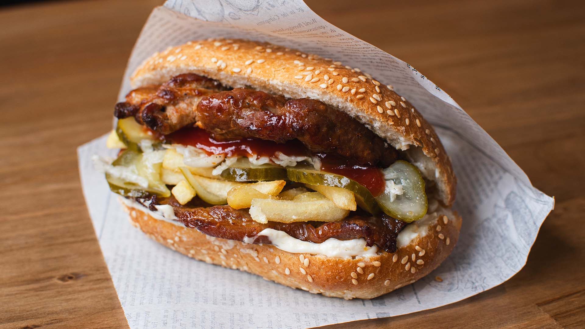 Sandwich cu Grătar de Porc